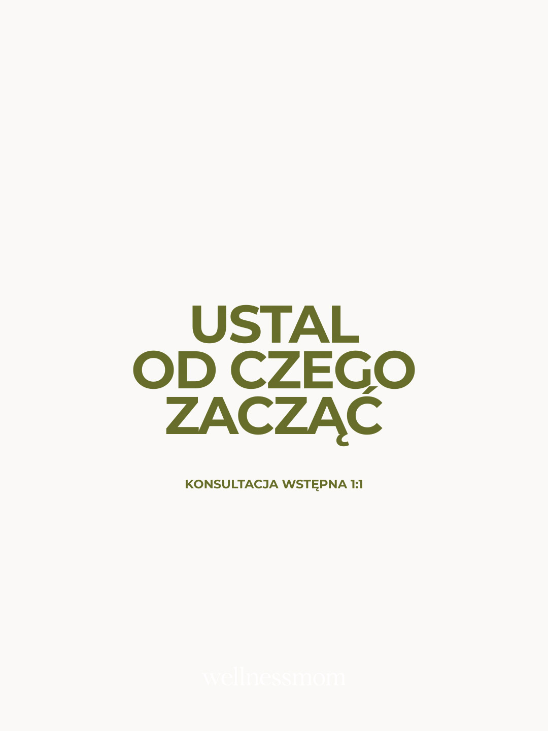 Konsultacja wstępna 1:1 - ustal, od czego zacząć
